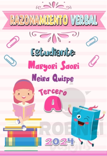Razonamiento Verbal Caratula Rosa